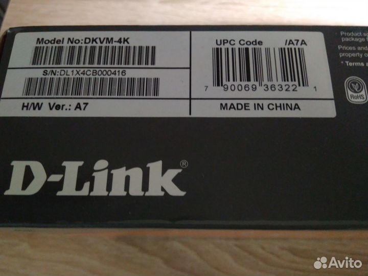 KVM переключатель D-Link dkvm-4K 4-port