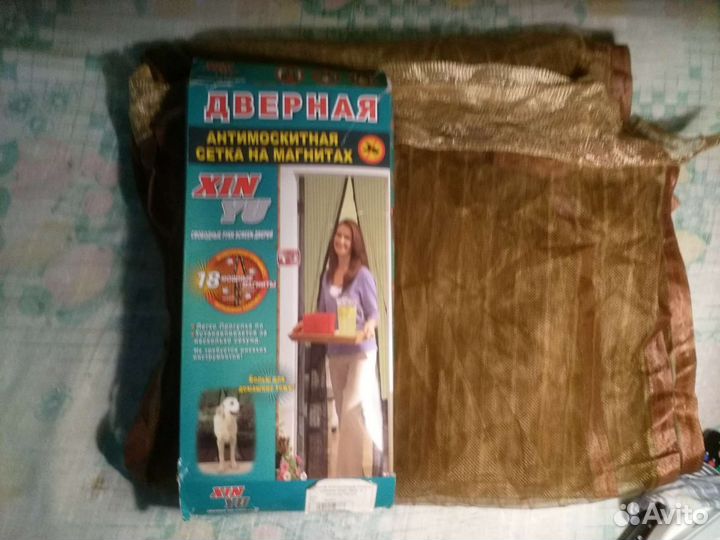 Антимоскитная сетка на дверь на магнитах
