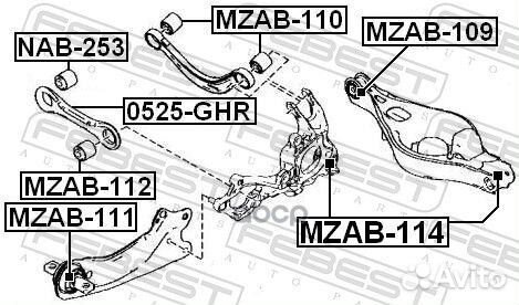 Mazda 6 (GH) (2007-2012) 'mzab-109 Febest