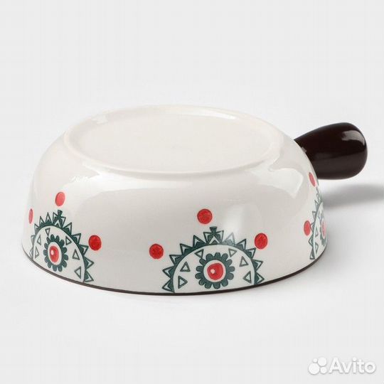 2 шт. Кокотница керамическая 'Узоры', 550 мл, цвет