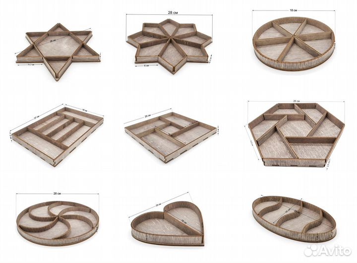 Менажница из фанеры