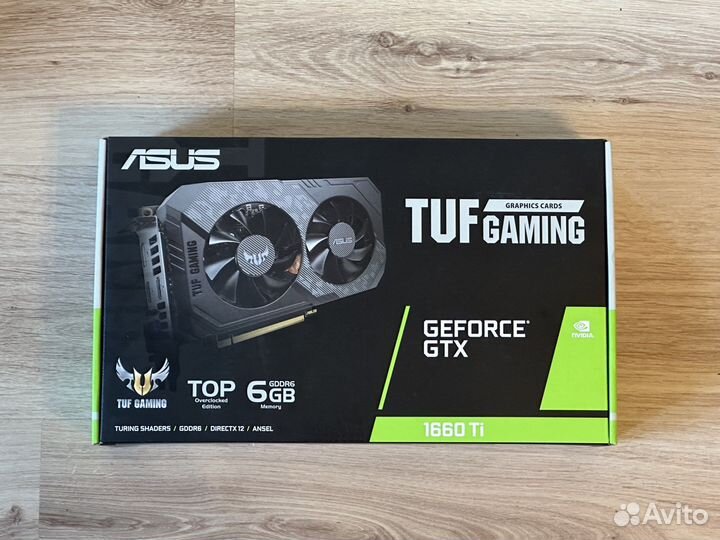 Видеокарта Asus Tuf 1660 ti новая