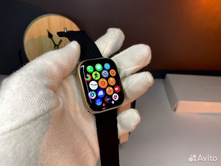 Apple watch series 9 чёрный ремешок