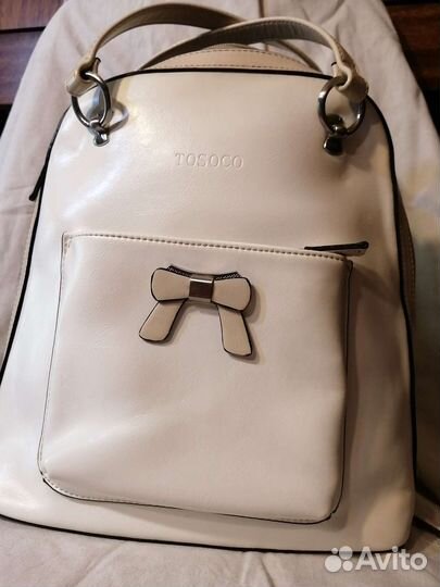 Cумка натуральная кожа. Рюкзачок tosoco