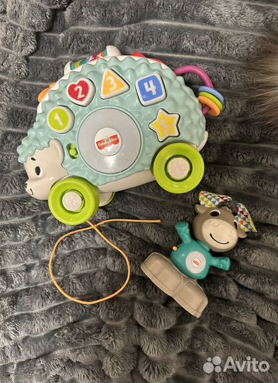 Fisher price линкималс лось, ёжик