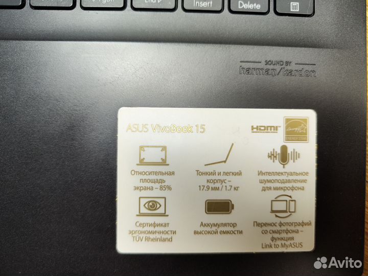 Ноутбук asus vivobook черный