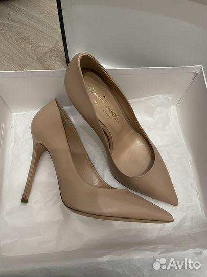 Туфли бежевые кожа италия 36