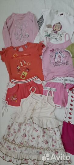 Летние вещи пакетом 104 110 на девочку