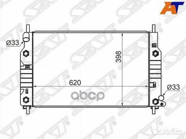 Радиатор ford mondeo 1.6/1.8/2.0 93-00 FD0004-A