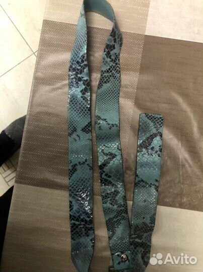 Мужской кожаный ремень питон