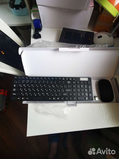 Клавиатура Zienstar в комплекте с мышкой