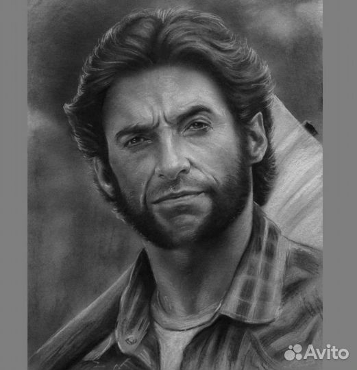 Портрет на заказ рисунок по фото ручная работа