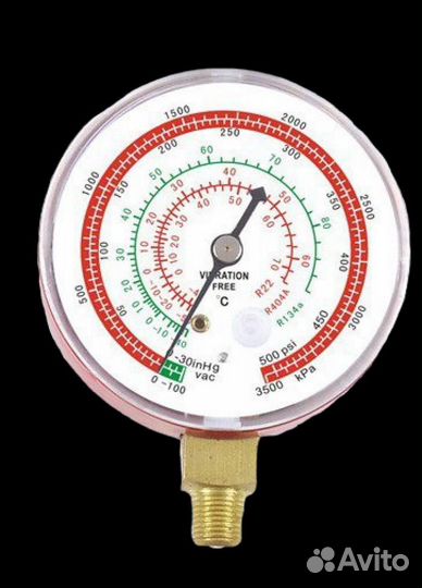 Манометр высокого давления R-410, R-22, R-134, R-4