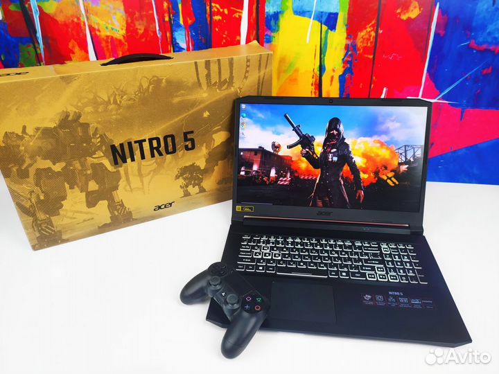 Супер мощный игровой ноутбук Acer Ryzen7 RTX 3070