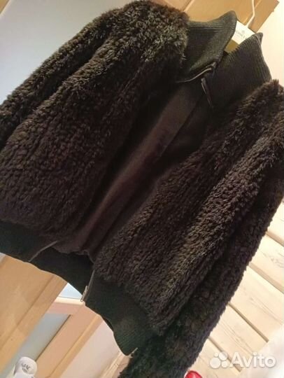 Полушубок из вязаной норки