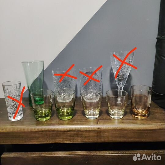 Рюмки, стопки, стаканы, бокалы СССР
