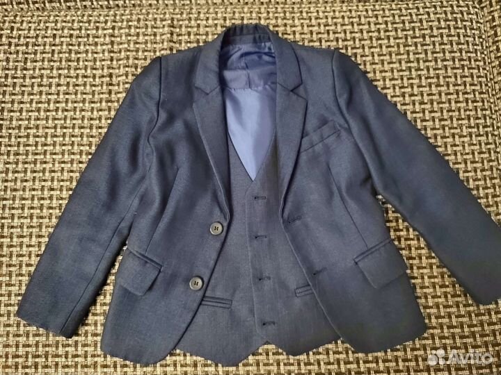 Школьный костюм для мальчика 110-116 синий