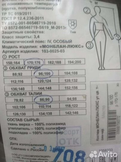 Спецодежда зимняя Монблан-люкс