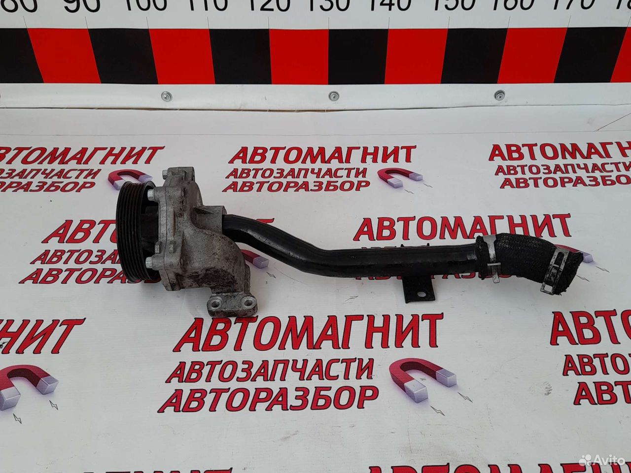 Помпа трубка охлаждения Санта Фе 4 тм 2.2 D4HB