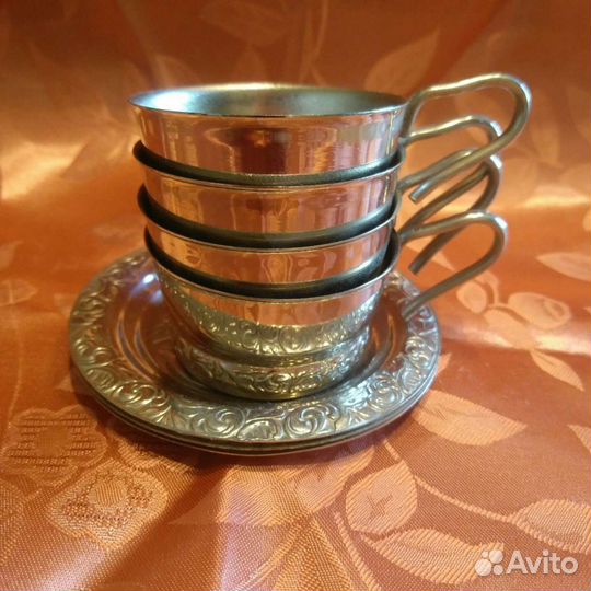 Подстаканники кофейные мельхиор