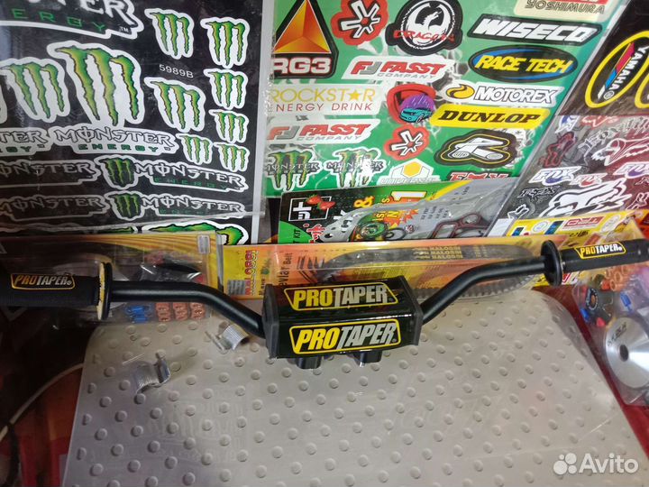 Руль на питбайк в сборе