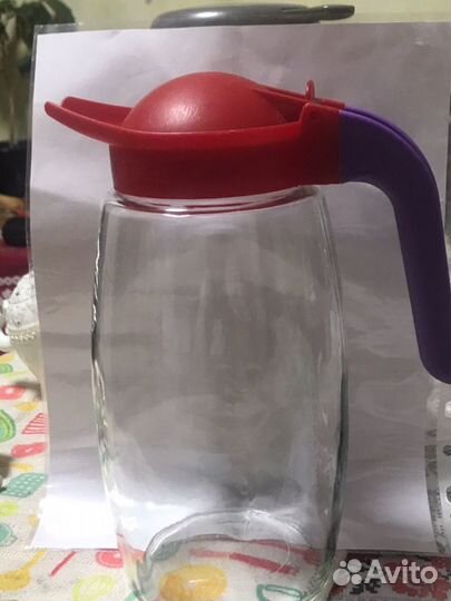 Кувшин, маслёнка, набор для специй, чашка, блюдце