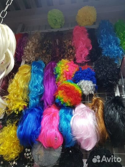 Парики цветные