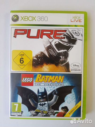 Xbox 360. Lego Batman + Pure. Лицензия