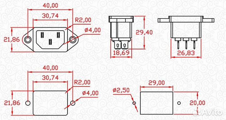 Удлинитель питания для пк SFF