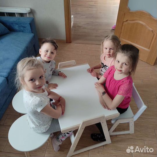 Растущий комплект, детский стол и стул