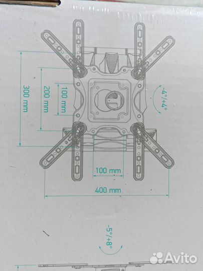 Кронштейн для тв 35кг Новый Onkron