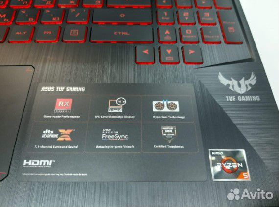 Игровой Ноутбук asus FX 505 на Ryzen 5, RX560X 4Gb