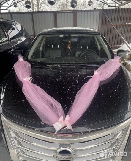 Свадебное украшение для машины