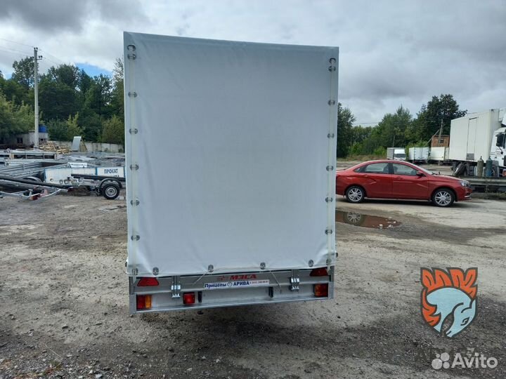 Двухосный прицеп с тентом. Коммерческие перевозки