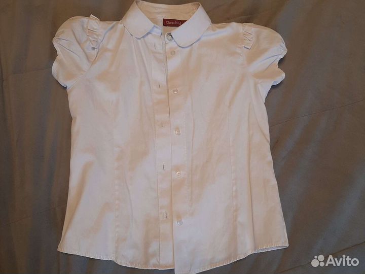 Школьная блузка р 128