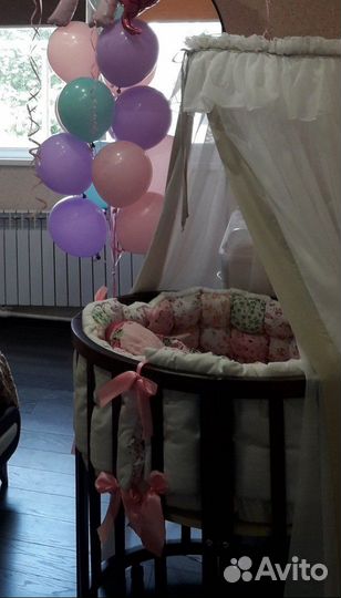 Детская кроватка круглая