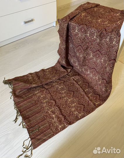 Винтажный палантин натуральная шерсть