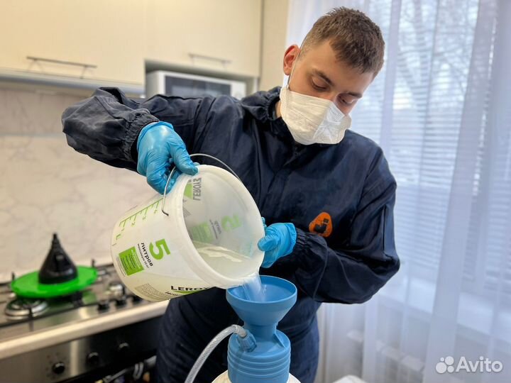 Уничтожение тараканов и травля клопов