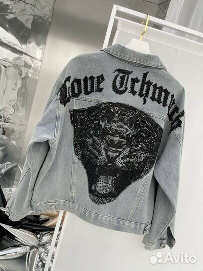 Джинсовая куртка chrome hearts