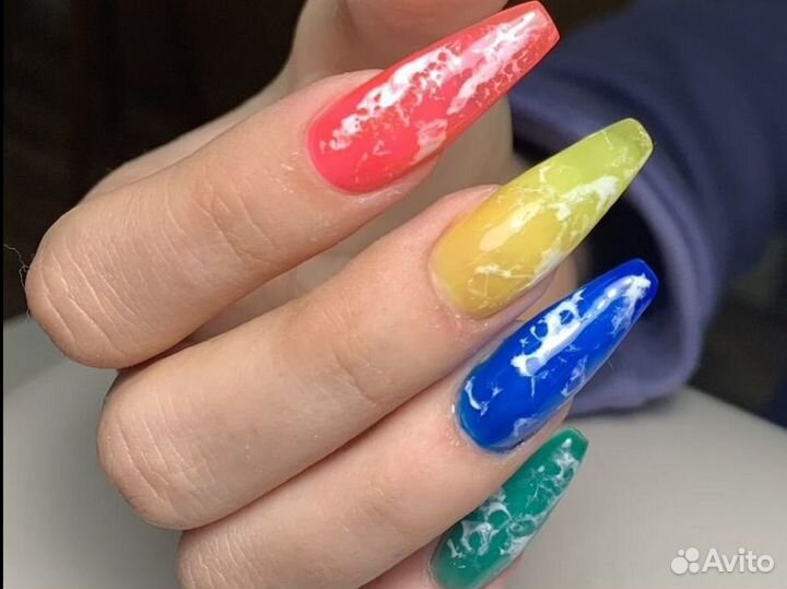 Наращивание ногтей, аппаратный маникюр, педикюр