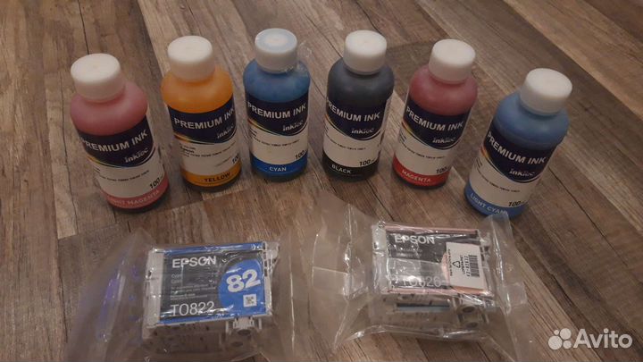 Комплект чернил InkTec E0010 катриджей Epson T082