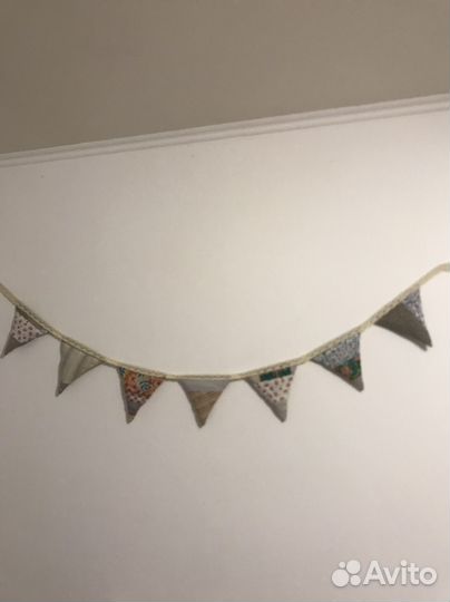 Гирлянда из флажков х/б