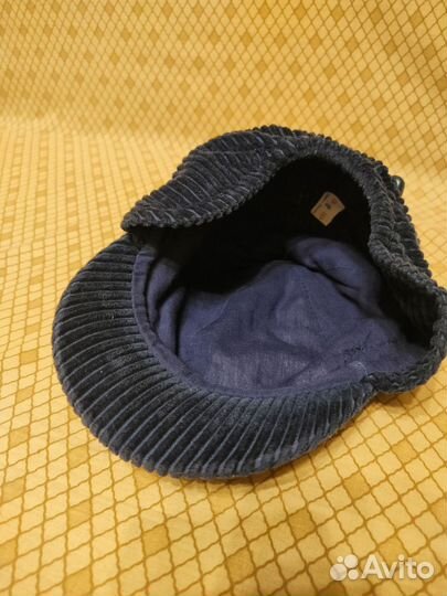 Осенняя кепка с ушками вельветовая+ шапка+см.фото