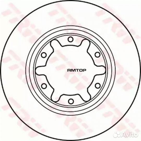 TRW DF7305S Диск тормозной TRW DF7305S