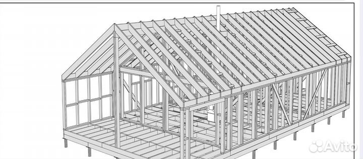 Проект дома Барн (barn house)