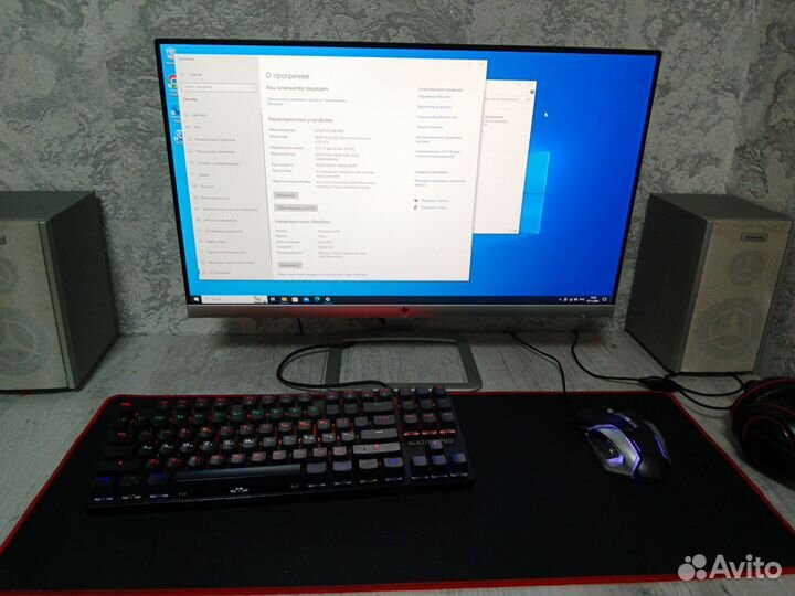 Компьютер, монитор, клавиатура, мышь