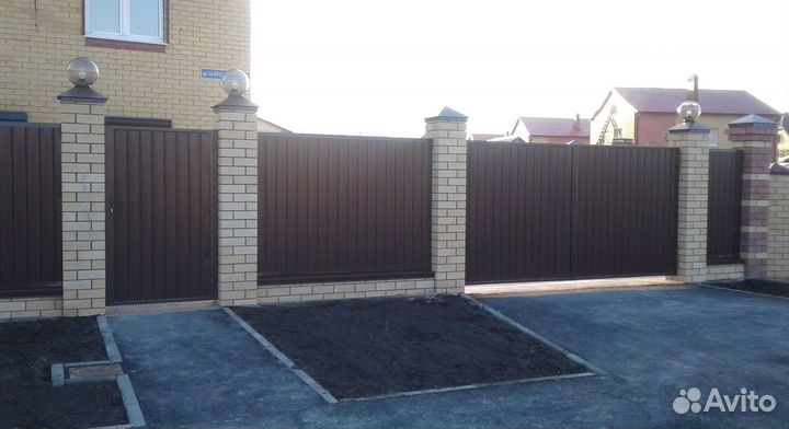 Заборы из профнастила под ключ