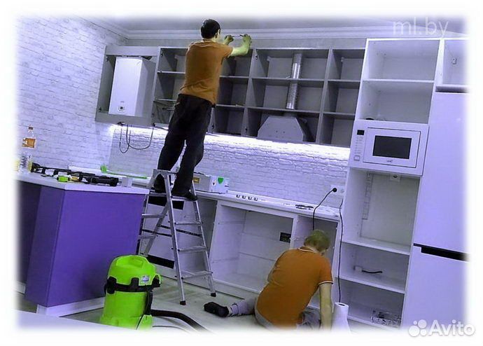 Сборка мебели установка кухни