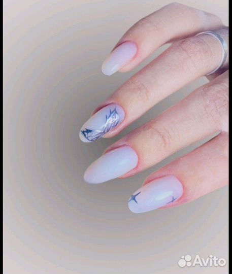Маникюр наращивание ногтей