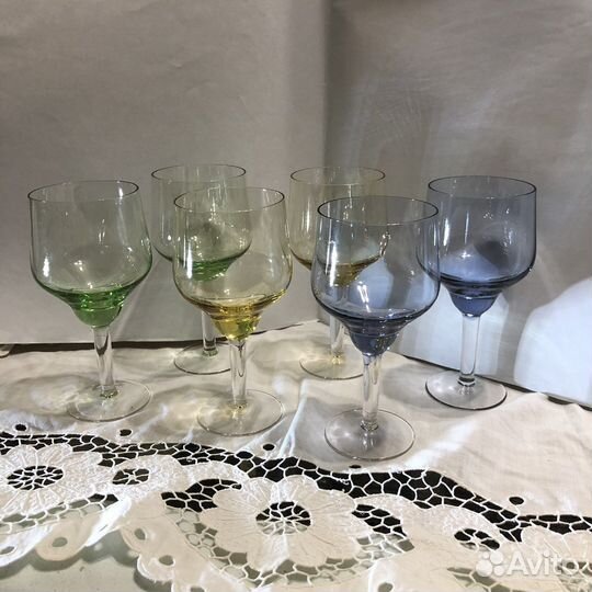 Бокалы цветные. СССР